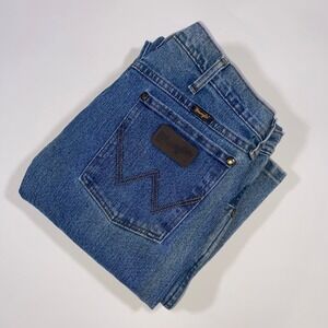 Wrangler Advanced Comfort Mens Regular Fit Jeans Blue 34x36 47MACMT Medium Wash